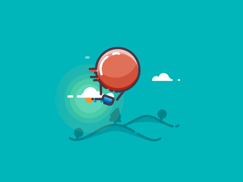 when the wind is to strong motion design balloon