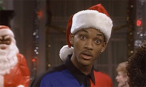 will smith in santa hat animated gif image