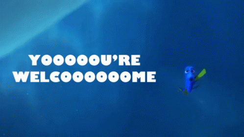 you re welcome gif findingdory dorygifs yourewelcome