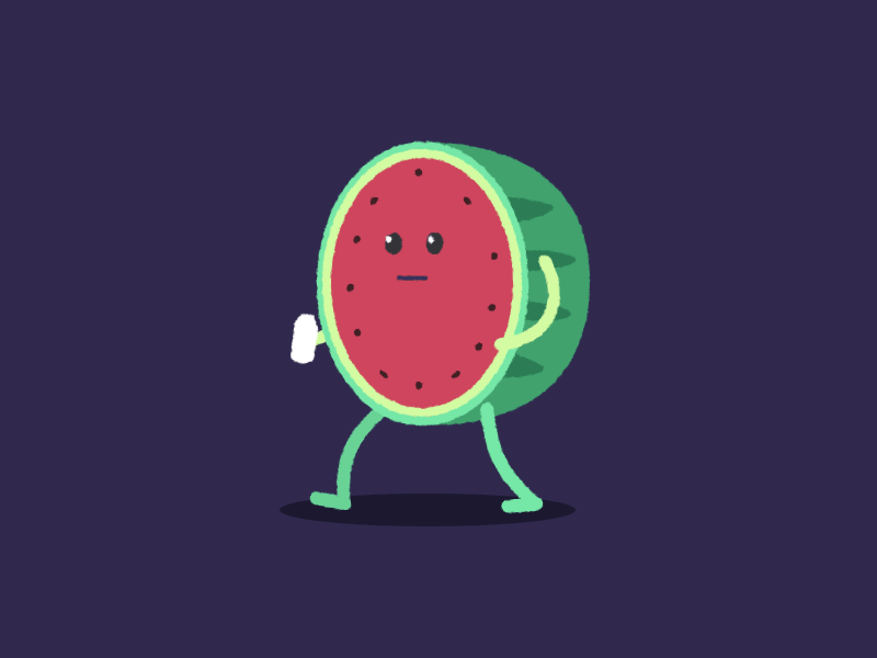hot watermelon by daryl motion on dribbble
