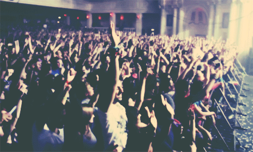 music fans concert animated gif image