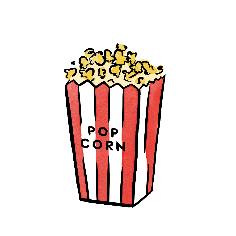 popcorn sticker by kate spade new york for ios android giphy