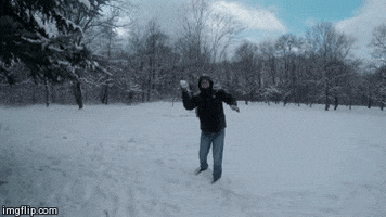 snowman throwing snowball gifs find share on giphy