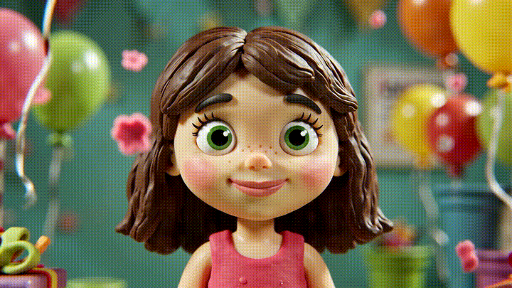A joyful happy birthday daughter animated GIF with 4b62