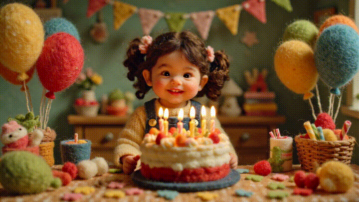 happy birthday daughter young daughter with a bright 429b 9b20