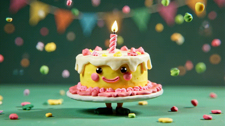 happy birthday funny gif cartoon birthday cake dancing i a768